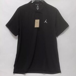 Jordan Golf Dri Fit Polo Shirt Black Pique Jumpman Nike Air Men Size 2XL New
